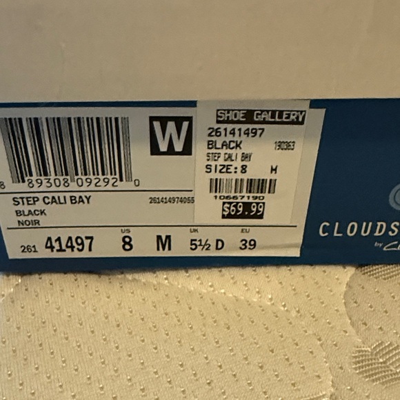 Cloudsteppers by Clarks Black Bow Sandals - Picture 3 of 5